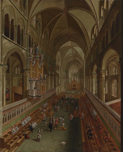 Der Chor der Kathedrale von Canterbury von Unbekannt Unbekannt